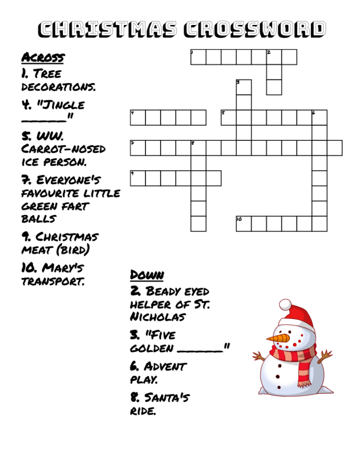 Christmas Play Crossword Clue