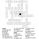Christmas Crossword   Wordmint With 12 Days Of Christmas Musician Crossword