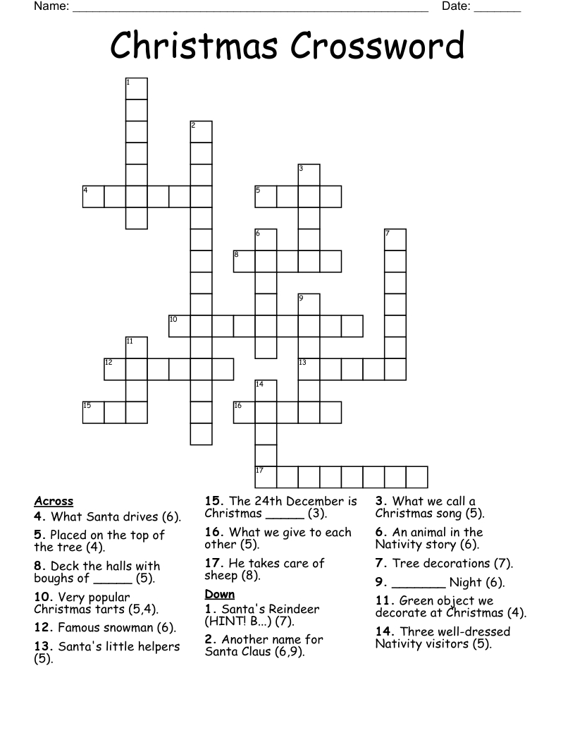 christmas crossword wordmint with regard to christmas visitor crossword clue Christmas Crossword - Wordmint with regard to Christmas Visitor Crossword Clue