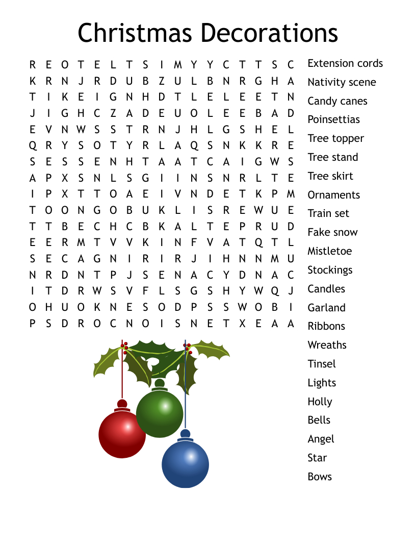 Christmas Crosswrd Crossword - Wordmint in Christmas Topper Crossword Clue