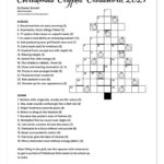 Christmas Cryptic Crossword 2021   Karen Kavett In Some Christmas Decorations Crossword Clue