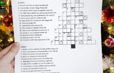 Christmas Cryptic Crossword 2021 – Karen Kavett intended for Christmas Tree Decorations Crossword