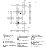 Christmas Festivities Crossword   Wordmint Throughout After Christmas Event Crossword