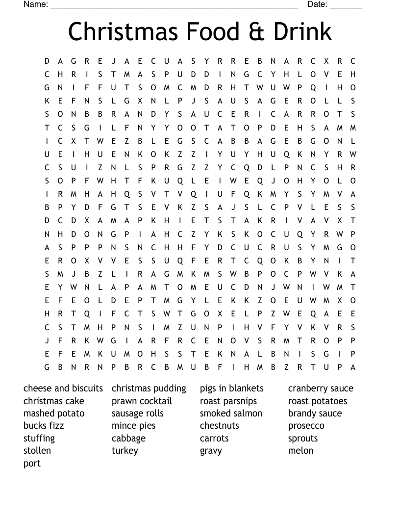 christmas food drink word search wordmint with regard to christmas delicacy crossword clue Christmas Food & Drink Word Search - Wordmint with regard to Christmas Delicacy Crossword Clue