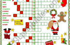 Christmas Fun – Crossword – Esl Worksheetmada_1 with Fun Christmas Crossword Puzzle