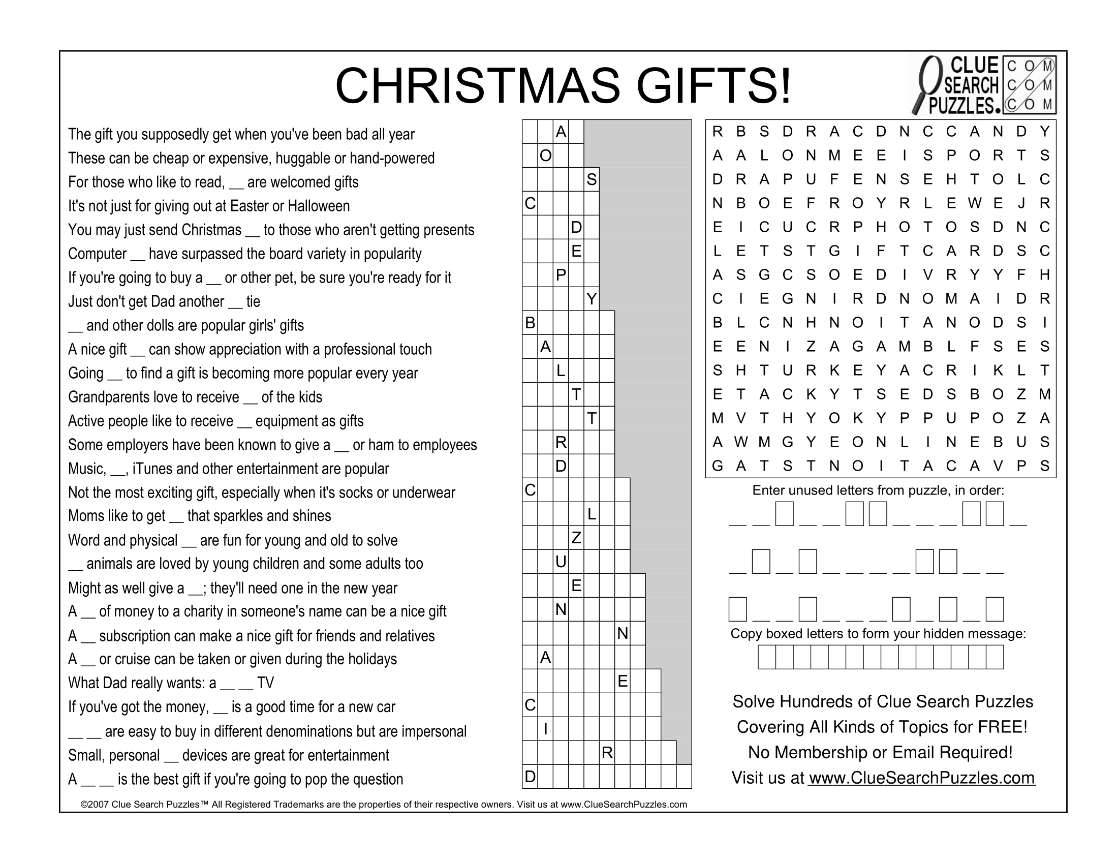 christmas gifts trivia quiz with regard to christmas gifts crossword puzzle answers Christmas Gifts Trivia Quiz with regard to Christmas Gifts Crossword Puzzle Answers