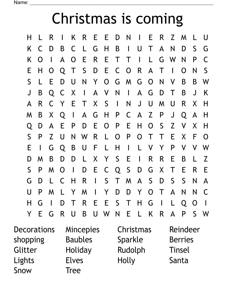christmas is coming word search wordmint regarding christmas glitter crossword clue Christmas Is Coming Word Search - Wordmint regarding Christmas Glitter Crossword Clue