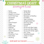 Christmas Light Scavenger Hunt Throughout Bulbs In Many Christmas Lights Crossword