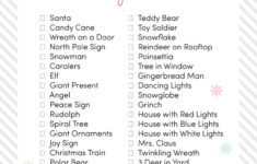 Christmas Light Scavenger Hunt throughout Bulbs in Many Christmas Lights Crossword