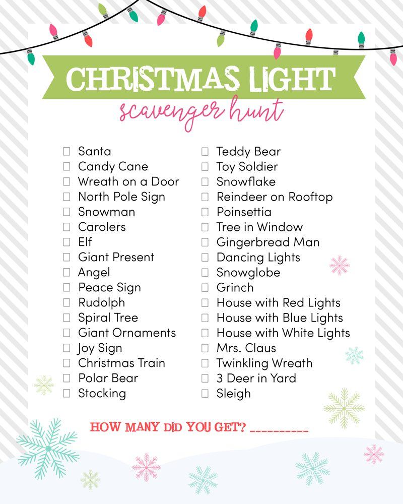 christmas light scavenger hunt throughout bulbs in many christmas lights crossword Christmas Light Scavenger Hunt throughout Bulbs in Many Christmas Lights Crossword