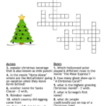 Christmas Movie Crossword   Wordmint Intended For Kringle At Christmas Crossword