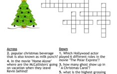 Christmas Movie Crossword – Wordmint intended for Kringle At Christmas Crossword