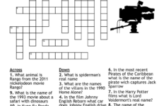 Christmas Movie Crossword – Wordmint throughout Animated Christmas Film Crossword