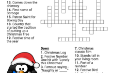 Christmas Movie Crossword! – Wordmint with regard to Christmas Drink Crossword Clue