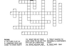 Christmas Party Crossword – Wordmint in Christmas Decorations Crossword Puzzle