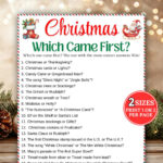 Christmas Printable Games   Etsy Canada For A Christmas Carol Meanie Crossword