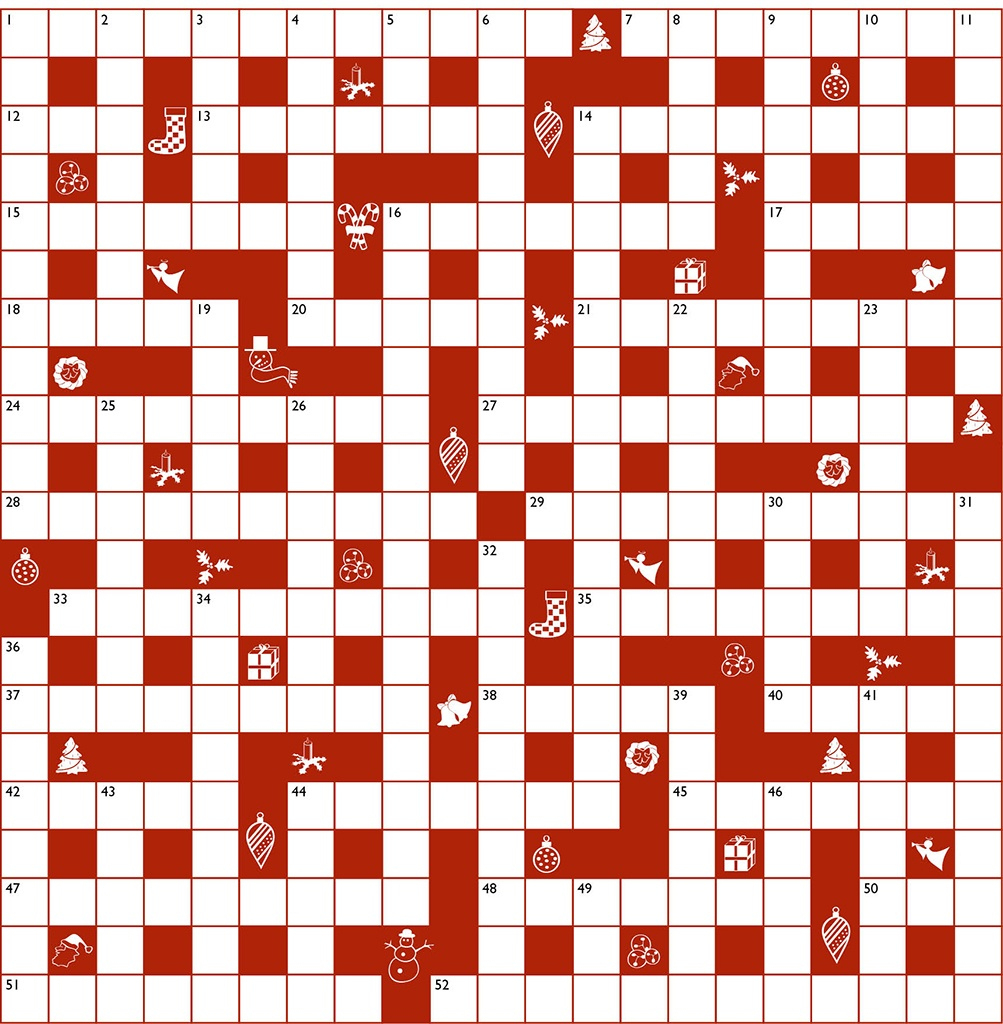 Christmas Prize Crossword No. 1500 intended for Christmas Poem Opener Crossword