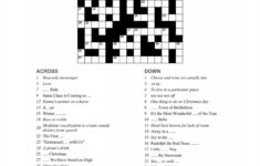 Christmas Songs Crossword Puzzle – Party Puzzle – Newsword with Christmas Song Crossword Clue