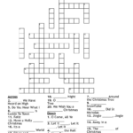 Christmas Songs Crossword   Wordmint In Christmas Song Crossword