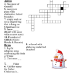 Christmas Songs Crossword   Wordmint With Regard To A Christmas Song Crossword Clue