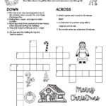 Christmas Themed Crossword Puzzles • Beeloo Printable Crafts And In Christmas Time Crossword Puzzle