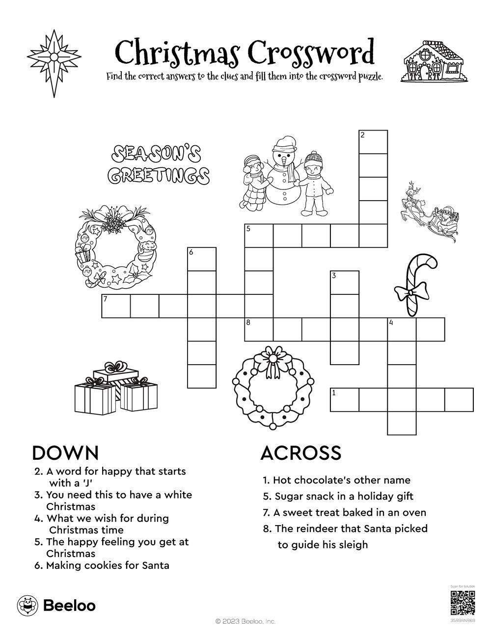 christmas themed crossword puzzles beeloo printable crafts and inside white christmas wish crossword Christmas-Themed Crossword Puzzles • Beeloo Printable Crafts And inside White Christmas Wish Crossword