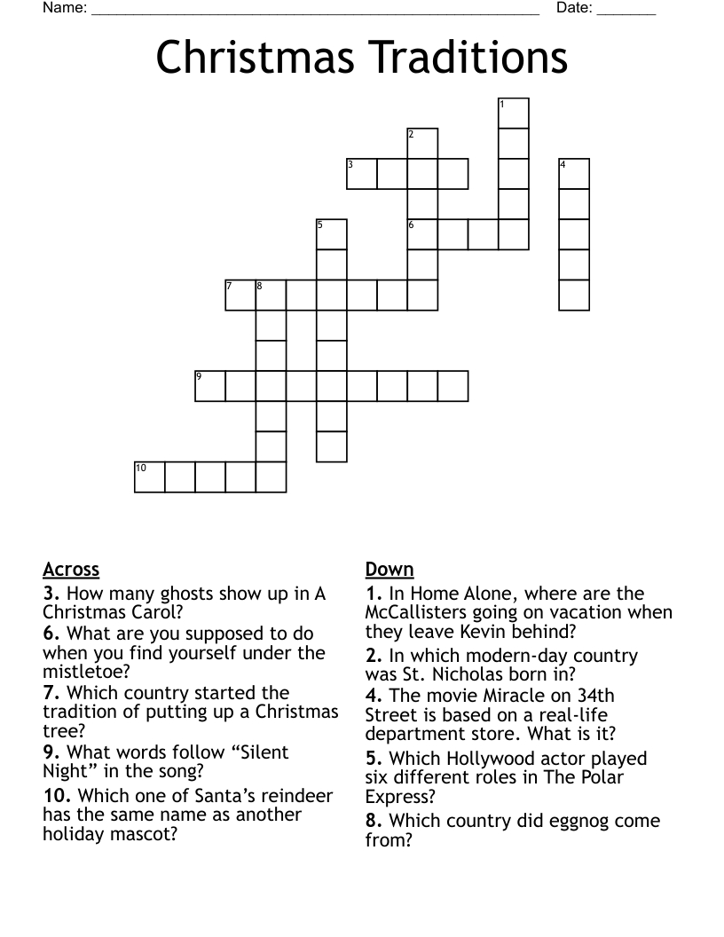 christmas traditions crossword wordmint in christmas tradition crossword clue Christmas Traditions Crossword - Wordmint in Christmas Tradition Crossword Clue