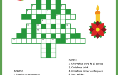 Christmas Tree Crossword for Christmas Greeting Crossword Clue