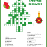 Christmas Tree Crossword In Christmas Tree Crossword Answer Key