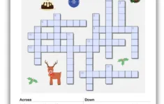 Christmas Vocabulary Crossword – Esl Christmas Crossword Puzzle in Christmas Material Crossword Clue