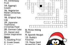 Christmas Vocabulary Crossword – Wordmint inside Popular Christmas Dessert Crossword Clue