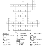 Christmas Vocabulary Crossword   Wordmint Pertaining To Christmas Vocabulary Crossword Puzzle