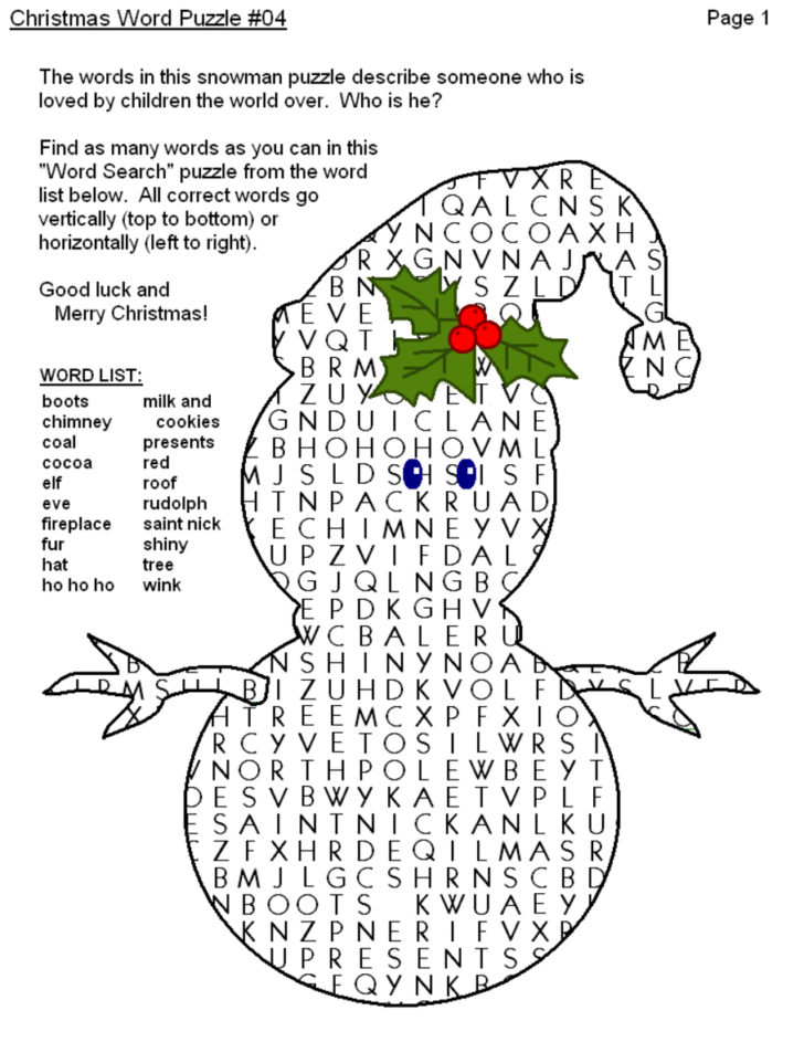 The Holiday Zone Christmas Crossword The Holiday Zone Christmas Crossword