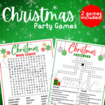 Christmas Word Search & Crossword Games (Printable)   Etsy Ireland Throughout Christmas Carol Opener Crossword