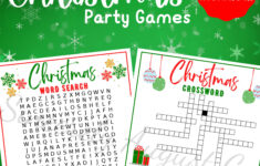 Christmas Word Search & Crossword Games (Printable) – Etsy with regard to Christmas Party Crossword Puzzle