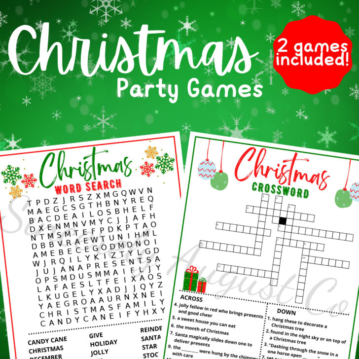 Christmas Party Crossword Puzzle Christmas Party Crossword Puzzle