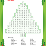 Christmas Word Search (Free Printable Pdf Puzzles) – Free Throughout Christmas Word Searches And Crosswords