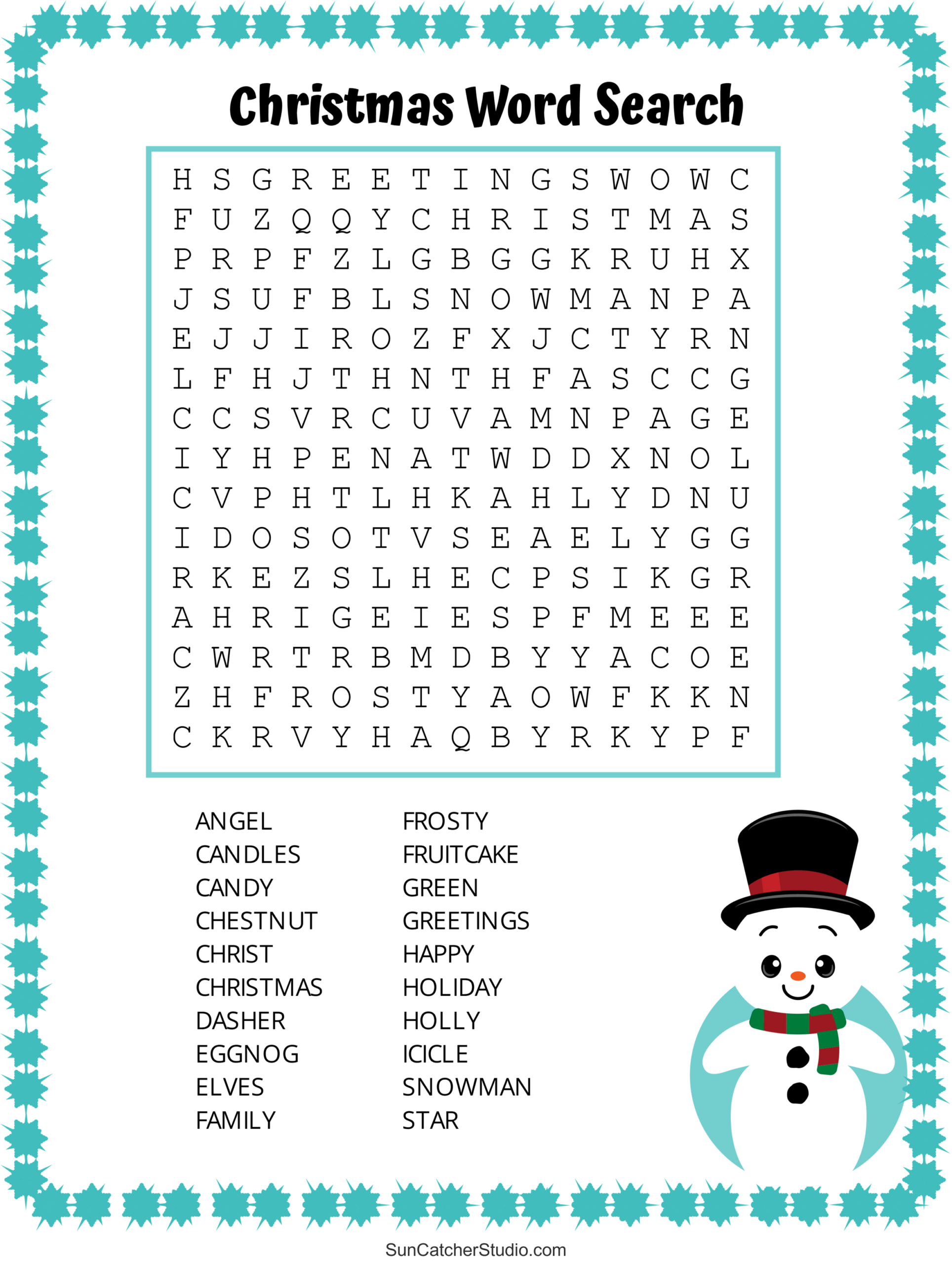 Christmas Word Search (Free Printable Pdf Puzzles) – Free within Christmas Word Searches And Crossword Puzzle