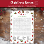 Christmas Word Search Puzzle: Fun Holiday Activity (Digital With Santa'S Route On Christmas Eve Crossword Clue