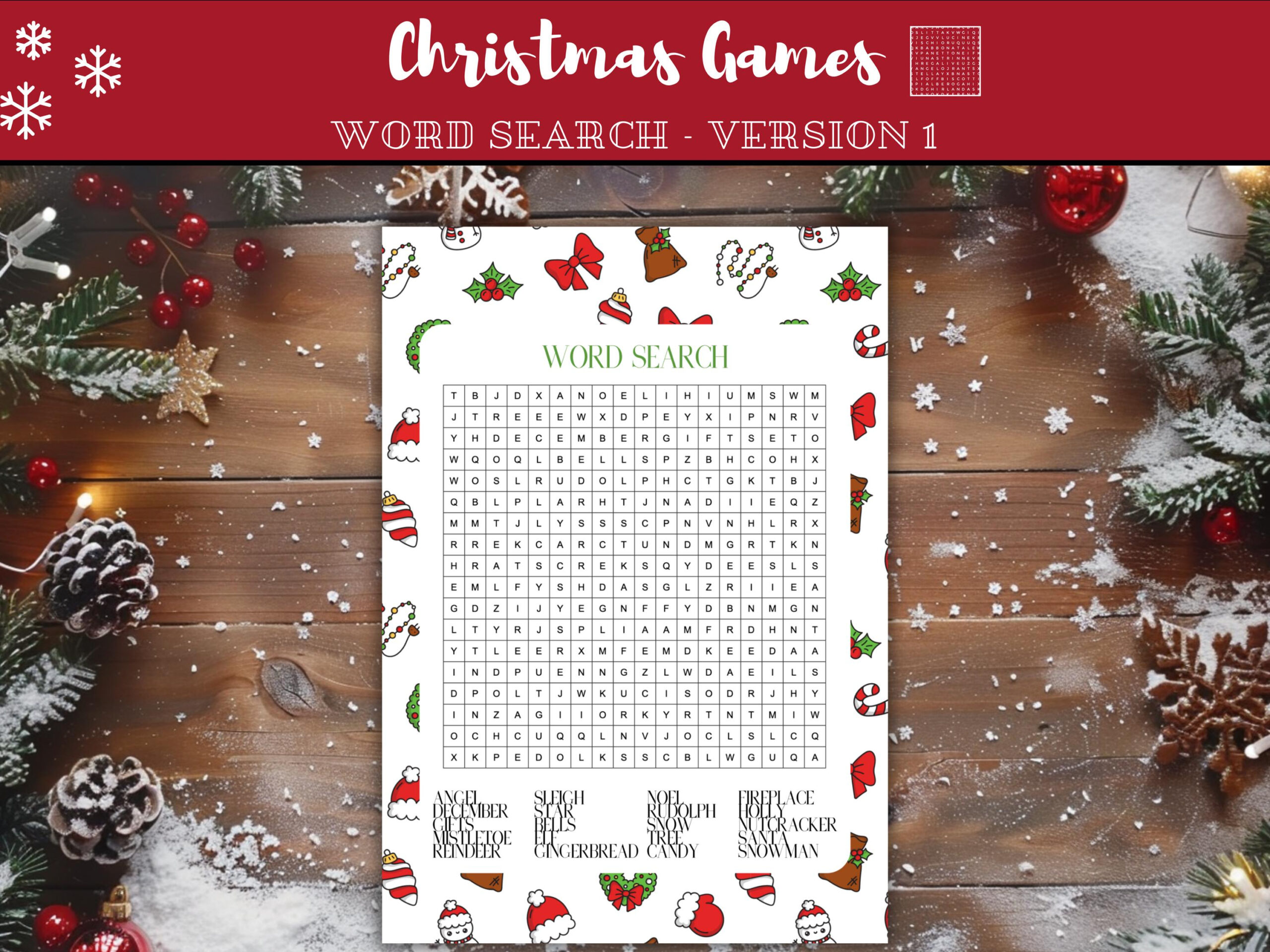 christmas word search puzzle fun holiday activity digital with santas route on christmas eve crossword clue scaled Christmas Word Search Puzzle: Fun Holiday Activity (Digital with Santa'S Route On Christmas Eve Crossword Clue