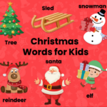 Christmas Words For Kids | Abcmouse Pertaining To Christmas Eve Visitor Crossword