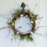 Contemporary Christmas Door Wreath | Bbc Gardeners World Magazine Regarding Christmas Wreath Material Crossword