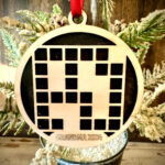 Crossword Puzzle 2 Layer Personalized Laser Cut Wood Christmas With Christmas Tree Decoration Nyt Crossword