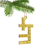 Crossword Puzzle Christmas Tree Bauble Decoration Ornament For Christmas  Xmas Throughout Christmas Topper Crossword Clue