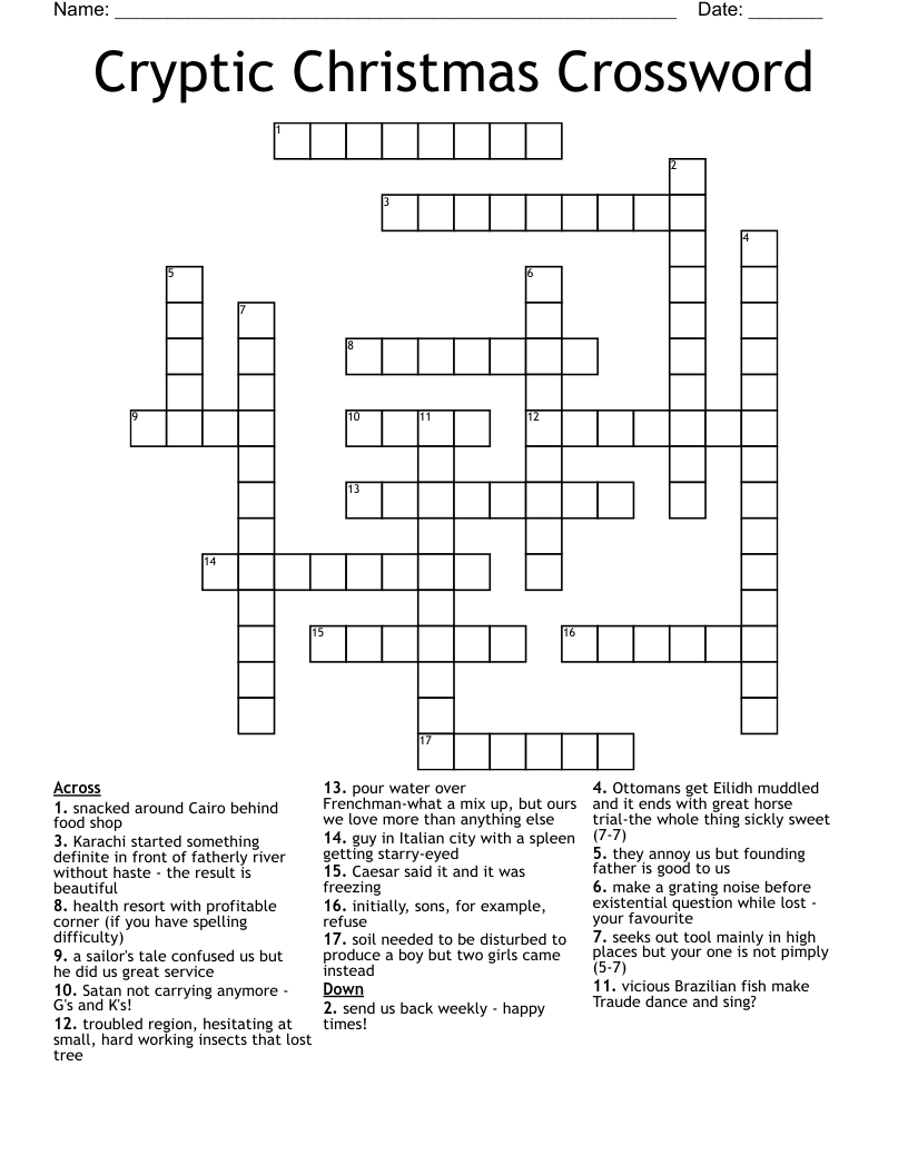cryptic christmas crossword wordmint inside father christmas nyt crossword Cryptic Christmas Crossword - Wordmint inside Father Christmas Nyt Crossword