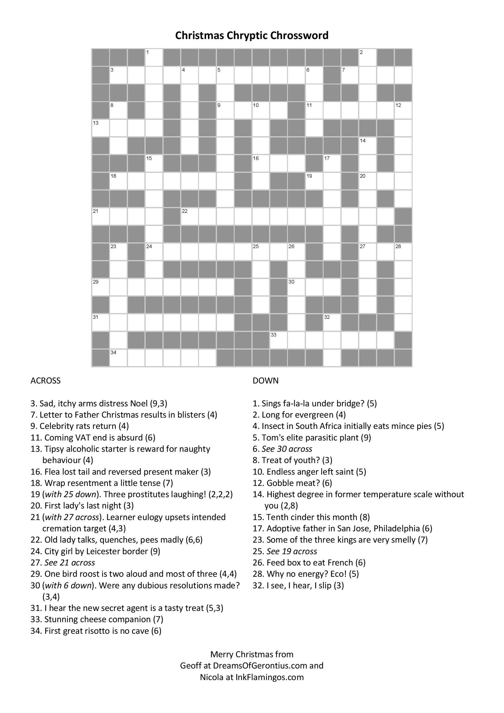 cryptic crossword primer for christmas the dreams of gerontius with regard to puts on a christmas list say crossword Cryptic Crossword Primer For Christmas – The Dreams Of Gerontius with regard to Puts On A Christmas List Say Crossword