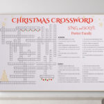 Custom Christmas Crossword Puzzle: Giant Family Game (Digital With Christmas Delivery Crossword Clue