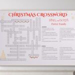 Custom Christmas Crossword Puzzle: Giant Family Game (Digital Within Storage Area For Christmas Toys Crossword