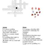 Desserts Crossword   Wordmint With Regard To Popular Christmas Desserts Crossword