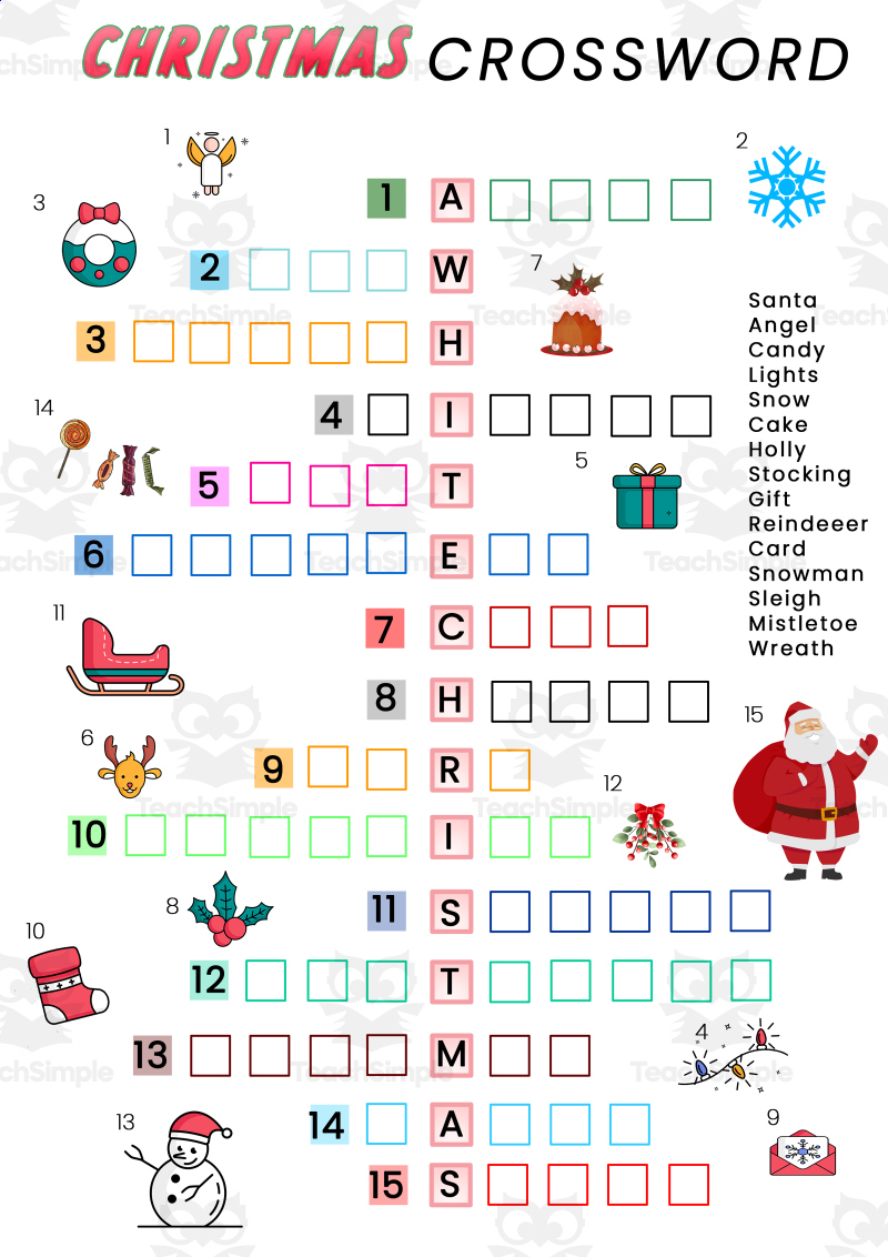 differentiated christmas crossword for esl learnersteach simple pertaining to christmas vocabulary crossword puzzle Differentiated Christmas Crossword For Esl Learnersteach Simple pertaining to Christmas Vocabulary Crossword Puzzle